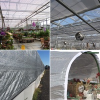 Écran en feuille d'aluminium réfléchissant argenté 95% ombrage serre thermique ombre tissu filet pare-soleil voile auvent