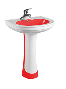 Lavabo <span class=keywords><strong>de</strong></span> Baño HS-4006 con Pedestal a Bajo Precio/ Soporte para Lavabo - Product Image 5