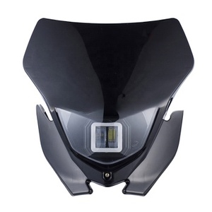 Phares LED modifiés LINGQI pour <span class=keywords><strong>moto</strong></span>, éclairage de type « Grimace Headlights Hood » pour <span class=keywords><strong>moto</strong></span> tout-terrain, motocross, pièces de <span class=keywords><strong>moto</strong></span> tout-terrain - Product Image 1