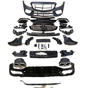 Accessoires de voiture, pièces détachées pour mercedes <span class=keywords><strong>Benz</strong></span> classe E W213 2016 — 2019, mise à niveau E63S modèle avec pare-choc avant et calandre antibrouillard - Product Image 1