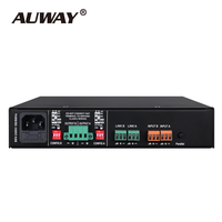 Produits d'usine Auway PA400 Amplificateur de puissance audio numérique professionnel 2 canaux, demi-rack, sans ventilateur, classe D, 70V/100V