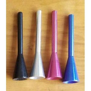 Antena Universal para Auto de 10cm, Opciones de Color Negro, Plateado, Rosa y Azul, para Montaje en Techo de Vehículo - Product Image 1