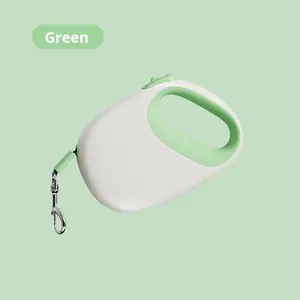 Großhandel 5m Einziehbare Hundeleine zum Spazierengehen, Einfarbiges Muster, Reflektierendes Sicherheits-Zuggerät - Product Image 6