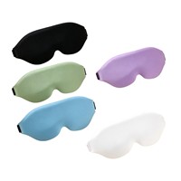 Masque de sommeil 3D profilé 18g ultra léger avec sangle réglable, doux, respirant, sans pression, confortable, design moderne pour voyage et cadeau