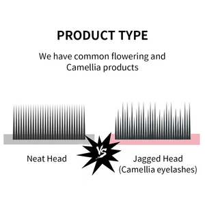 Extensions <span class=keywords><strong>de</strong></span> cils Camellia, longueur mixte 8-15 mm, noir doux, cils individuels pour salon <span class=keywords><strong>de</strong></span> maquillage, vente <span class=keywords><strong>en</strong></span> gros - Product Image 5