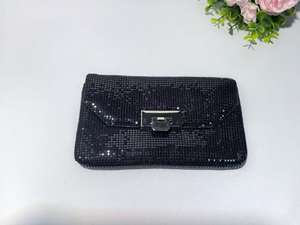 Bolso de Mano Elegante con Bordado de Lentejuelas en Forma de Media Luna, con Cierre de Cremallera, Impermeable, Unisex, para Fiestas y Banquetes - Product Image 6