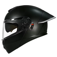 Casque de moto modulable à visière relevable, coque ABS, double lentille, visière solaire, pour touring et aventure, faible MOQ, vente en gros