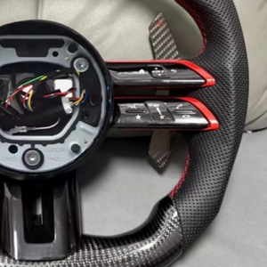 สำหรับ A220เมอร์เซเดสเบนซ์ <span class=keywords><strong>AMG</strong></span> B C W205 W176 W212 W222 W463 W464คาร์บอนไฟเบอร์พวงมาลัยรถยนต์อุปกรณ์เสริมรถยนต์ - Product Image 5