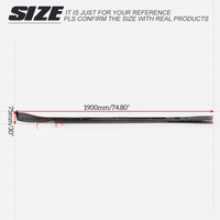 Extension de jupes latérales en fibre de carbone EPR 14-18 WRX STI S4 VAB A-VAB-SSX-VRS-18, finition ultra brillante, fixation par vis, kit carrosserie