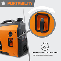 2KW 48V60V72V Benzin-Generator DC Tragbarer Leiser Benzin-Elektro-Digitalgenerator 2000W Batterieladegerät