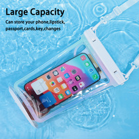 Étui universel pour téléphone portable 2L en PVC écologique, étanche et flottant, avec fente pour carte
