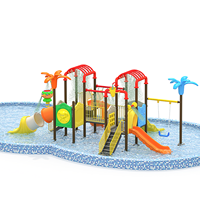 Toboggan extérieur pour aire de jeux aquatique