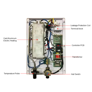 Touch <b>Control</b> App WiFi Smart Wall-Mounted IPX4 Waterproof Fast Heating Energy-Saving Cast Aluminum Electric Water Heater for - Product Image 6