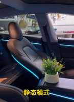 Kit d'éclairage LED dynamique et coloré pour l'intérieur de la voiture, accessoires pour Tesla Model 3 2019-2020, amélioration de l'éclairage ambiant