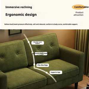 Canapé 2 places au design simple européen, petit appartement, salon, espace détente, réception, <span class=keywords><strong>location</strong></span> <span class=keywords><strong>de</strong></span> maison, magasin <span class=keywords><strong>de</strong></span> vêtements, chambre à coucher - Product Image 3
