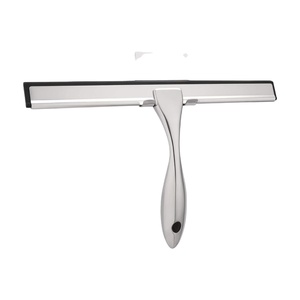 Prix d'usine Lave-vitres de luxe moderne en acier inoxydable, lame en zinc et silicone écologique, avec ventouse et crochet, pour cuisine - Product Image 1