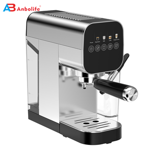 <span class=keywords><strong>Cafetera</strong></span> <span class=keywords><strong>Espresso</strong></span> Anbolife Thermoblock de Calentamiento Instantáneo, 20 Bares de Presión, 1360W, con Tanque de Leche Desmontable y Carcasa Completamente Metálica - Product Image 1