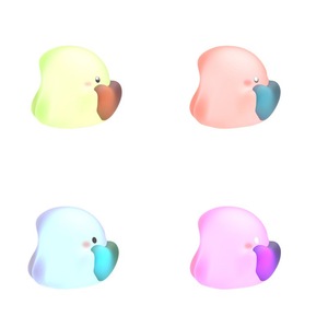 Lámpara de Noche de Silicona, Moderna y Minimalista, Luz de Ambiente para Mesita de Noche, Luz Nocturna Pequeña para Bebés, LED para Cuidado de los Ojos, Luminosa en la Oscuridad - Product Image 5