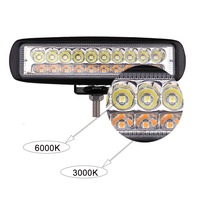 Lampe de travail LED 12V 24V 6 pouces 60W pour voiture, moto, camion, tracteur, bateau, tout-terrain, 4x4, ATV, phare antibrouillard