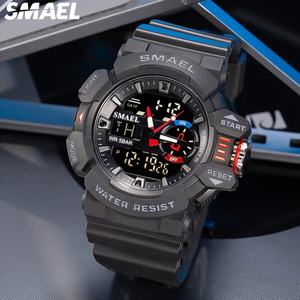 Reloj SMAEL 8043 para Hombre con Doble Pantalla Analógica y Digital, Cronógrafo, Alarma, Resistente al Agua, Reloj de Pulsera LED con Fecha - Product Image 3