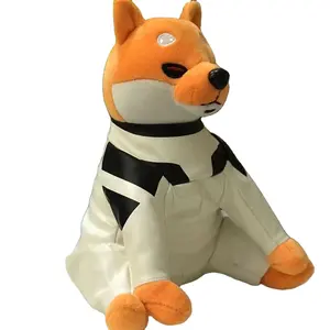 Cool Fantastic Design Stuffed Animals Space Astronaut Suit Shiba Inu Cute Plush Stuffed Dog With Removable Jacket