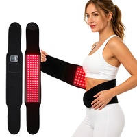 Appareil de luminothérapie LED à marque privée pour soulager les douleurs lombaires et de la taille, ceinture de thérapie infrarouge rechargeable pour commandes en gros