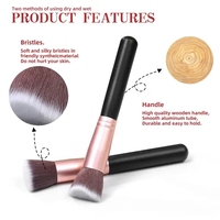 Lot de Pinceaux de Maquillage Professionnels Haut de Gamme Noirs Mat, 14 Pièces, Marque Privée avec Logo Personnalisé, Idéal Fond de Teint