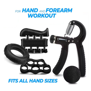 Lot de 5 Entraîneurs de Force Ajustables pour les Mains avec Compteur – <span class=keywords><strong>Kit</strong></span> d'Entraînement de Fitness pour l'Amélioration de la Force des Avant-bras - Product Image 2