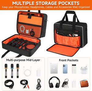 Professional Cosmetic Storage Box Travel Make up Bag <b>Makeup</b> Carrying Train <b>Case</b> 4 Tier Professional Nail Tolls Organizer - Product Image 2