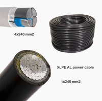 Cable Eléctrico de Aluminio con Aislamiento XLPE y Cubierta de PE, Zc-Yjlhy23 1kv 1.8/3kv, 3 y 4 Núcleos, 50, 70, 95, 120, 150, 240 mm²