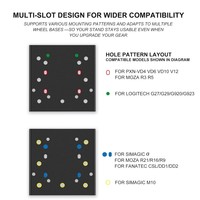 Supports de volant de jeu Pxn Z9, supports de bureau pour volants Pxn/logitech/tm/simagic/moza, pince réglable pour bureau