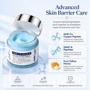 Bálsamo de Sebo y Miel Antiarrugas OEM, Crema Reafirmante Antiarrugas con Ceramida Snap 8 GHK-CU, Crema Facial con Péptidos de Cobre Azul - Product Image 4