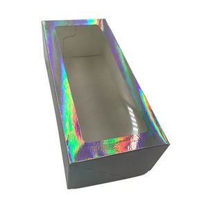 Custom Size <strong>Shining</strong> Cupcake Dessert Packaging Box Loaf Cookie Bakery Boxes With Clear Window 15-20 Days Acceptable Paperboard - Product Image 2