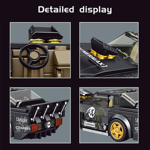 Xu Hướng Mới Mini Nổi Tiếng Siêu Thể Thao Xe Sáng Tạo Moc Khối Xe Mô Hình Trẻ Em Cậu Bé Lắp Ráp Xây Dựng Khối Đồ Chơi Đặt Bán Buôn - Product Image 4