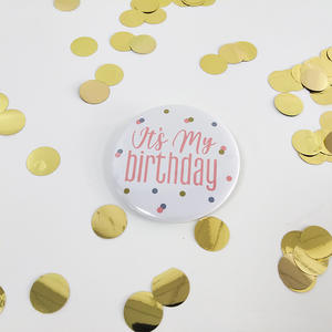 Botón <span class=keywords><strong>de</strong></span> feliz cumpleaños para adultos, niños y mujeres, alfileres <span class=keywords><strong>de</strong></span> fiesta, azul/rosa, X0070 - Product Image 4