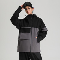 Vestes de ski amples pour hommes et femmes, chaudes, coupe-vent, multi-poches, vêtements de travail, imperméables pour l'extérieur
