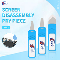 HZY H-506 Juego de Cuchillas Ultrafinas de 0.1mm para Remover Pegamento de Pantallas LCD de Teléfonos, Herramienta para Abrir Vidrio Curvo, Herramienta para Despegar Baterías, Raspador de Chips IC