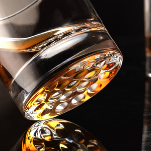 Verre à whisky unique à fond alvéolé 310 ml, en cristal de luxe sans plomb, à fond épais, style Old Fashioned, pour Scotch et <span class=keywords><strong>Bourbon</strong></span> - Product Image 6
