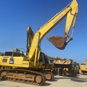 Excavadora de cadenas Komatsu PC400 2023 con motor Cummins, 40 toneladas, amarilla, usada, máquina hidráulica de excavación - Product Image 1
