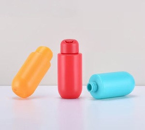Personalizzato eco-friendly 100ml HDPE verde spremitura bottiglia di plastica smerigliata per la cura personale per il corpo di lozione con tappo a disco per pillole - Product Image 1