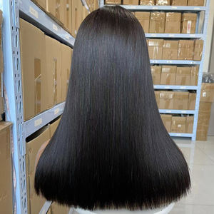 วิกผมมนุษย์ผมบ๊อบทรงตรงขนาด2x6 Kim <span class=keywords><strong>King</strong></span> วิกผมมนุษย์แบบสั้นสีดำธรรมชาติ - Product Image 4