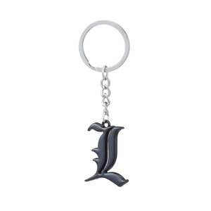 Portachiavi <span class=keywords><strong>Anime</strong></span> <span class=keywords><strong>Death</strong></span> <span class=keywords><strong>Note</strong></span> L in Lega di Zinco di Alta Qualità, Ciondolo a Forma di Quaderno Nero, Vendita all'Ingrosso - Product Image 4