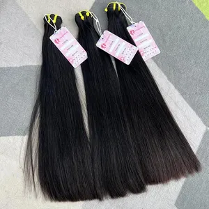 Yiwigs beauty Echthaar-Bündel Virgin Vendors, Nerz Raw Cuticle Aligned Brazilian Straight Hair Weave Bundles Extension