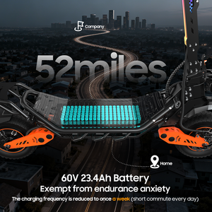 3000W Dual Motor 12Inch <b>Scooter</b> 60V23Ah Capacity Folding <b>Off</b> <b>Road</b> Adult Kick With Brakes for E7 Ultra 60V 38AH27AH Scoo - Product Image 4