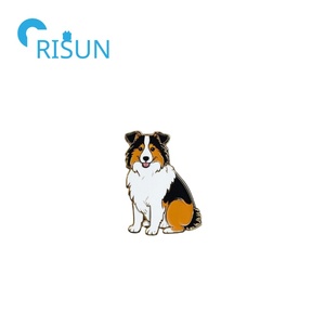Sản Xuất Men Đen Nâu Đức <span class=keywords><strong>Shepard</strong></span> Dog Pin Trâm Động Vật Con Chó Ve Áo Pin Tùy Chỉnh Úc Shepherd Dog Pin Huy Hiệu - Product Image 6