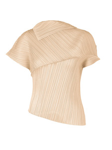 PY 2026 Ropa Occidental para Mujer, Ligera, Transpirable, Plisada Estilo Miyake, Cuello Asimétrico, Holgada, Ecológica, de Secado Rápido, al por Mayor - Product Image 3