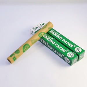 Eco Compostable Unbleached Silicone Coated Custom Food Wrapping Non Stick <strong>Baking</strong> <strong>Paper</strong> 50M Non Toxic Parchment <strong>Paper</strong> Sheets - Product Image 3