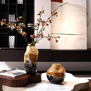 Modern Minimalist Luxury Creative Glass <b>Vase</b> Desktop <b>Vintage</b> <b>Vase</b> Decoration Set - Product Image 3