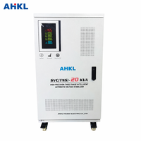Régulateur de tension automatique triphasé 20 kVA, entrée 300-450 V, sortie 380 V, stabilisateur de tension à servomoteur pour équipement industriel