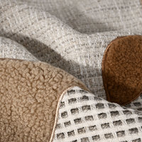 AIBUZHIJIA – taies d'oreiller de lit originales et chics de styliste, décoration de maison haut de gamme, broderie appliquée Beige, housse de coussin Design